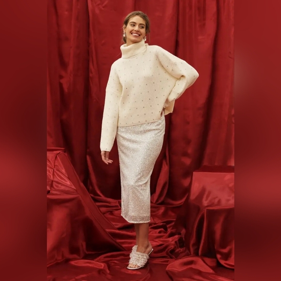 Blu Pepper Dresses & Skirts - Sequin Midi Skirt